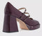 Womens OFFICE Haisley Platform Mary Jane Heels Burgundy Patent