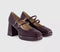 Womens OFFICE Haisley Platform Mary Jane Heels Burgundy Patent