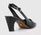 Womens OFFICE Monaco Chisel Toe Slingback Court Heels Black