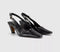 Womens OFFICE Monaco Chisel Toe Slingback Court Heels Black