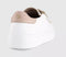 OFFICE Tonic Zip Detail Lace Up Trainers White