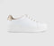 OFFICE Twister Lace Up Platform Trainers White