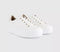 OFFICE Twister Lace Up Platform Trainers White Beige