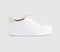OFFICE Twister Lace Up Platform Trainers White Beige