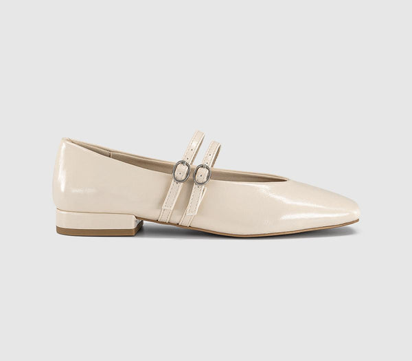 Womens OFFICE Francisco Double Strap Mary Janes Off White