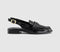 Womens OFFICE Ferris Slingback Saddle Loafers Black