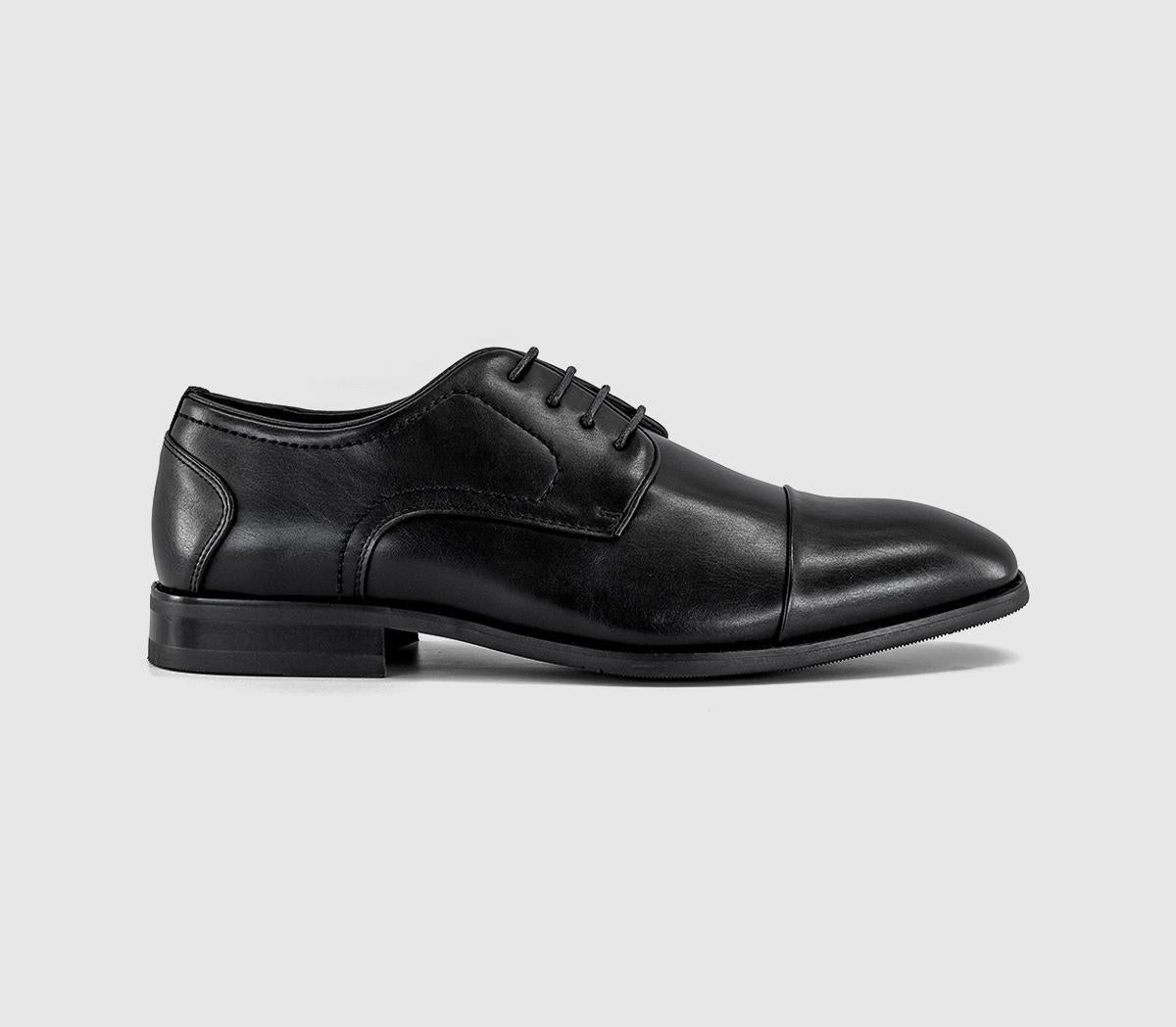 Mens OFFICE Marlon Toecap Derby Shoes Black