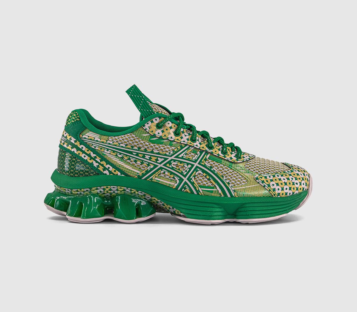 ASICS US7-S Gel-kinetic Fluent Trainers Kiko Curation Watershed Rose Kale