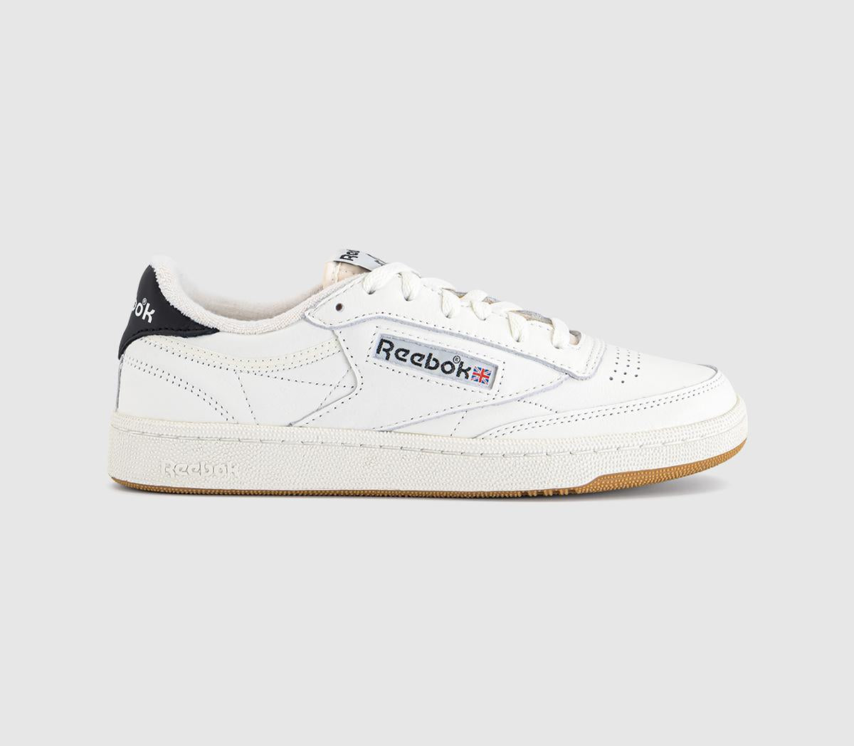 Reebok Club C 85 Vintage Trainers Chalk Black Gum