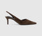 Womens Tony Bianco Darcy Slingback Heels Brown Suede