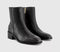 Womens OFFICE Arrow Covered Gusset Ankle Boots Black Leather