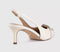 Womens OFFICE Maeva Buckle Trim Slingback Heels Off White