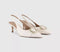 Womens OFFICE Maeva Buckle Trim Slingback Heels Off White