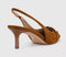Womens OFFICE Maeva Buckle Trim Slingback Heels Tan Faux Suede