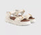 Womens OFFICE Sage Buckle Detail Platform Sandals White
