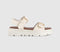 Womens OFFICE Sage Buckle Detail Platform Sandals White