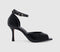 Womens OFFICE Harlequin Peep Toe Heeled Sandals Black