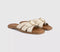 Womens OFFICE Salerno Trim Detail Sliders Off White