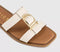Womens OFFICE Santana Belt Detail Sliders Off White