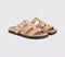 Womens OFFICE Shanty Fisherman Footbed Sliders Taupe