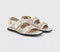 Womens OFFICE Sienna Laser Cut Buckle Detail Sandals Off White