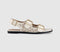 Womens OFFICE Sienna Laser Cut Buckle Detail Sandals Off White