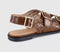 Womens OFFICE Sienna Laser Cut Buckle Detail Sandals Tan