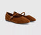 Womens OFFICE Fifi Single Strap Mary Jane Ballet Pumps Tan