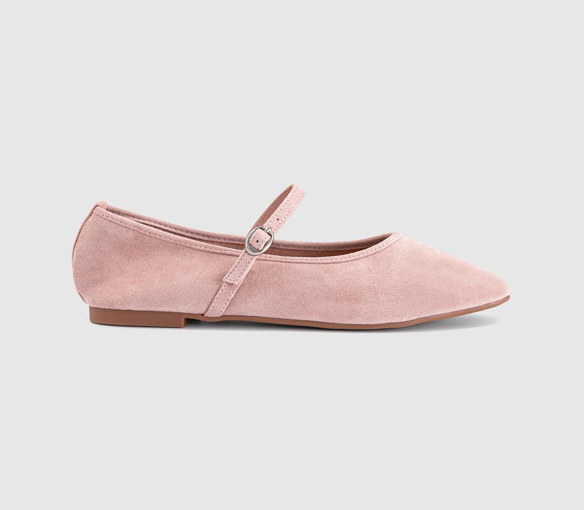 Womens OFFICE Fifi Single Strap Mary Jane Ballet Pumps Pink