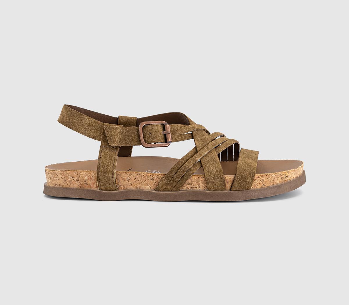 Womens Blowfish Malibu Light Up Sandals Dark Sand