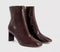 Womens OFFICE Anoushka Heeled Ankle Boots Chocolate Brown