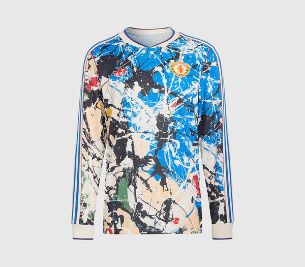 Mens adidas MUFC x The Stone Roses Jersey Longsleeve Multicolor