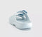Womens Crocs Saturday Two Strap Sandals Vapour Ice Enamel Buckle