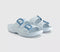 Womens Crocs Saturday Two Strap Sandals Vapour Ice Enamel Buckle