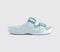 Womens Crocs Saturday Two Strap Sandals Vapour Ice Enamel Buckle