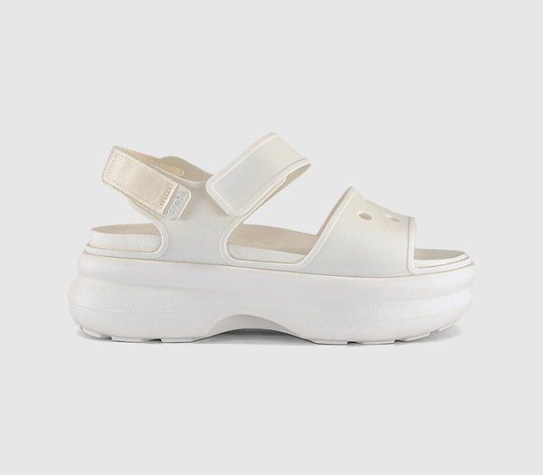 Womens Crocs Soho Y Strap Sandals Chalk