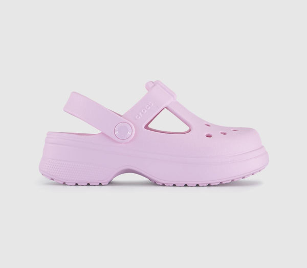 Kids Crocs Classic Mary Jane Clogs Kids Pink Milk