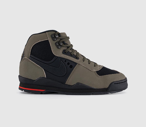 Mens Nike Baltoro Boots Olive Khaki Black University Red Qs