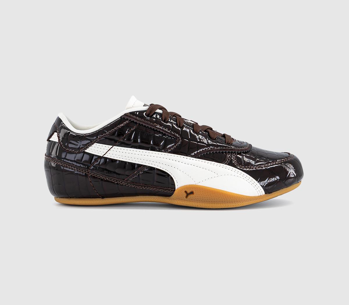 PUMA Bella Mina Trainers Croc Chocolate Fondue Gum