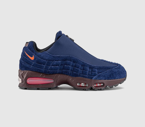 Nike Air Max 95 Zip Trainers Loyal Blue Hyper Crimson El Dorado Bright Crimson