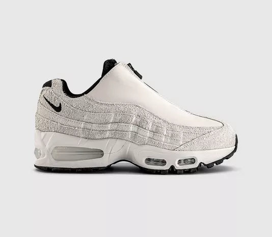 Nike Air Max 95 Zip Phantom Black Light Crimson Smoke Grey UK Size 5