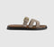 Womens OFFICE Sullie Cut Out Buckle Sandals Taupe Suede