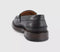 Mens Poste Perry Saddle Loafers Black Leather