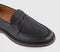 Mens Poste Perry Saddle Loafers Black Leather