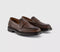 Mens Poste Perry Saddle Loafers Brown Leather