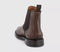 Mens Poste Pedro Smart Chelsea Boots Brown Leather