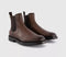 Mens Poste Pedro Smart Chelsea Boots Brown Leather