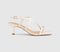 Womens OFFICE Mia Hardware Detail Heeled Sandals White
