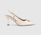 Womens OFFICE Hazel Trim Detail Slingback Court Heels Off White