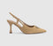 Womens OFFICE Hazel Trim Detail Slingback Court Heels Taupe Faux Suede